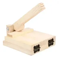 Baking Pastry Tools Press Dumpling Presser Dough Maker Tortilla Wooden Pressing Tool Mold Wrapper Pasta Skin Wood Manual Empanada Roti Otkfx