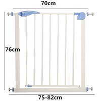 Protective Factory Adjustable Indoor Stair Barrier Gate Home Safety For Children Folding Guardrails