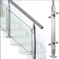 Cheap Hot Selling Glass Handrail, Decking Glass Balcony Railing With Glass Made in China Balustrade