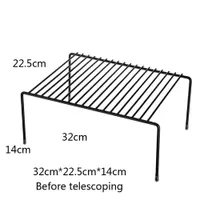 Multifunctional Telescopic Cupboard Dishes for Kitchen Utensils Layered Condiments Sorting Storage Racks