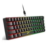 Keyboards Hxsj V200 Wired K68 Rgb Streamer Mini Gaming Keyboard 19-Key Conflict- Membrane But Mechanical Feel For Gameoffice 231207 Dr Otmti
