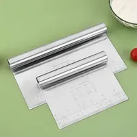 68 Stainless Steel Cake Scraper DIY Dough Pastry Spatulas Buttercream Edge Smoother Decorating Tools Baking accessories 241008