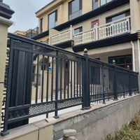 Aluminum art villa guardrail guardrail Aluminum alloy fence Yard wall railing Outdoor fence Chinese wall