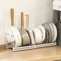 Kitchen racks,adjustable for storing multi-layer kitchen utensils, chopping board, pot cover