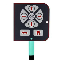Custom Backlit Membrane Switch Silicone Keypad Metal Keyboard with Metal Switch