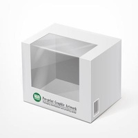 Recyclable Square Birthday Party Dessert Pastry SBS Gift Cake Transparent Wedding Color Box