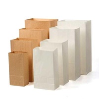 Wholesale Customized Moisture Proof White Kraft Paper Bags, Bread Pastry and Cookie Baked Bag