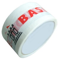 Waterproof white bopp printing bottom packaging tape with printed logo
