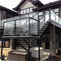 Factory Manufacture Aluminum Glass Stair Guardrail /Home Aluminium Guardrail, Security Aluminum Guardrail
