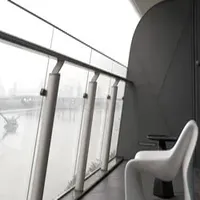 Guangzhou Modern House Balcony Balustrade Aluminum Glass Stair Handrail