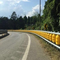 KSI Type Highway Anti - Collision Safety Rolling Barrier / Safety Rolling Guardrail