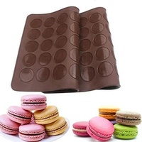 Free Shipping Viable Silicone Mat Non Stick Silicone Macaron Liner for Macaron Pastry Cookie Bread Mold 30 Baking Holes