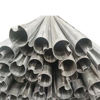 Grooved Tubes Special-shaped Pipes Stair Handrails Decorative Steel Pipes Cold-drawn Fine-drawn Grooved Pipes