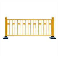 Outdoor Metal Wrought Iron Lawn Guardrail Green Belt Municipal Road Safety Guard Railing