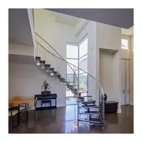 Prima Wholesale Curved Staircase Wooden Staircase Newest Designstair Handrail
