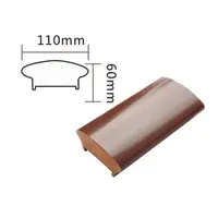 Heated Curved PVC Handrail Wood PVC Handrail for Spiral Staircase