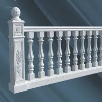 European Villa Railing Roman Column Mold Outdoor Garden Guardrail Stair Handrail Mold Cement Column Model Balcony Fence Building