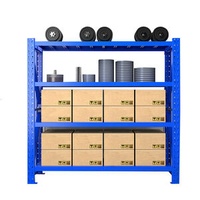 Adjustable Anti-Rust Multi Layers Warehouse Metal Storage Racks Medium Duty Shelving Rack Garage Shelves