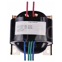 Type R Power Transformer 50VA Input 0-220V 50Hz Output 0-48V 0.05A, 0-24V 2.0A For Monitors, Printers, Computer Terminals, Copiers