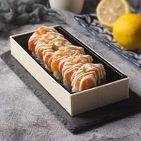 Recyclable Biodegradable Wooden Bread Pastry Takeout Container Log Cake Sushi Bakery Packaging Box