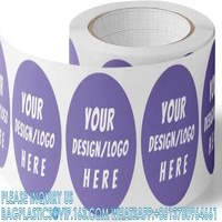 Circle/Square BOPP Roll Labels- Personalized Stickers For Business Logo, Party, Wedding Favor, Baby Shower