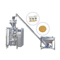 Food Tea Powder Automatic Stretching Packaging Machine Spiral Feeding Loose Thermal Composite Material. Like BOPP/CPP, PET/AL/PE etc.