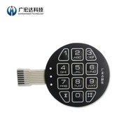 Keyboard Membrane Push Button Switch , Membrane Panel Switch ROHS Compliance