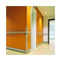Prima Hospital Standard Handrail Aluminum Stable Hung up Aluminum PVC Material Handrail on Wall