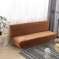 Chair Covers Winter Plush Sofa Bed Cover All-inclusive Slipcover For Without Armrest No Handrail Two/Three Seat Capa De