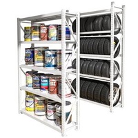 5-Tier Heavy Duty Welded Type Storage Racks Robust Shelving Units With Adjustable Shelves Warehouse Tire Rack