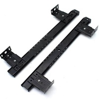 Funiture Desk Drawer 27mm Slide Rails Drawer Handrail Ball Bearing Slide Keyboard For Cabinet