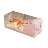 Recyclable Clear Small Size Plastic Food Storage Pastry Boxes Take Away Cake Packing Box