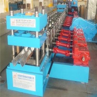 Gear Box Driven GuardRail Roll Forming Machine , Metal Deck Roll Forming Machine 12 Stations
