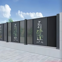 Aluminum art guardrail Modern villa courtyard fence Aluminum alloy school isolation Outdoor