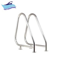 Anti-Slip Pedal Pedal with Anti-Slip Durable Arum Pool Handrails - Pairs of Double Mats Safety Side Stainless Steel Spa Handrail