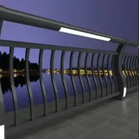 Sold Standard Galvanized Steel Bridge Guardrail