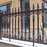 Terrace Fence Roman Column Aluminum Art Staircase Handrail Aluminum Alloy, Marble Balcony Villa