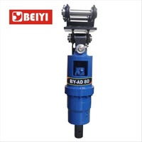 guardrail excavator mounted hammer hydraulic piling machine driver