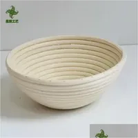 Baking & Pastry Tools Handmade Rattan Bread Proofing Basket Oval Round Mold Bowl Dough Wicker Bakers Proving Baskets Kitchen Accessor Otore