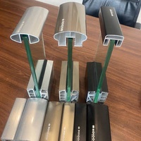 Australian Aluminum Balustrade Handrail Clear Temper Glass Customized Color Stable Anti Dust Both Anodized and Powder Coated