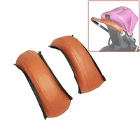 Buggy Push Bar Leather Cover For Uppababy Vista V1/V2 Pushchair Mom Handrail Protective Casing DIY Baby Stroller Replace Parts 240528