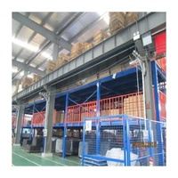 Customized Industrial Steel Platform Racking With Stairs Handrails