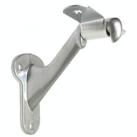Zinc Alloy Stair Handrail Support Satin Chrome Handrail Bracket