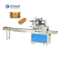 Automatic Food Bakery Pastry Cookies Packing Machine Bouillon Cube Biscuits Chocolate Food Packet Machine Flow Pack Machine