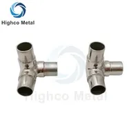 33.7mm Stair Railing Tube Connector Stainless Steel Handrail Fittings