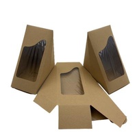 Recyclable wholesale kue kotak high quality custom clear cakes and pastry packaging disposable square plastic cake boxes