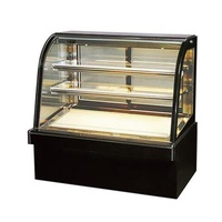 Commercial Single-Temperature Curve Glass Pastry Bakery Display Showcase Cake Refrigerator
