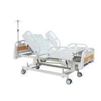 High Quality ABS 3 Crank Manual Hospital Bed ICU Guardrail Triple Function Medical Bed Hospital Nursing Bed Manuals pp