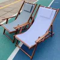 Camp Furniture Handrail Wood Beach Chairs Recliner Balcony Home Folding Portable Fishing Silla Plegable Outdoor QF50OC