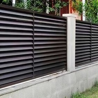Aluminum alloy fence guardrail, fence courtyard Aluminum wrought iron outdoor terrace Garden fence Yard